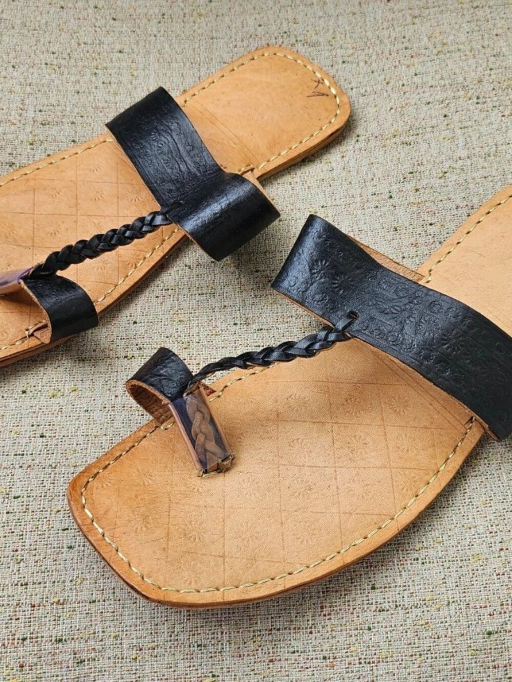 Handcrafted Men Sandal All Genuine Leather Kola Pori Chappal Traditional 10.5US